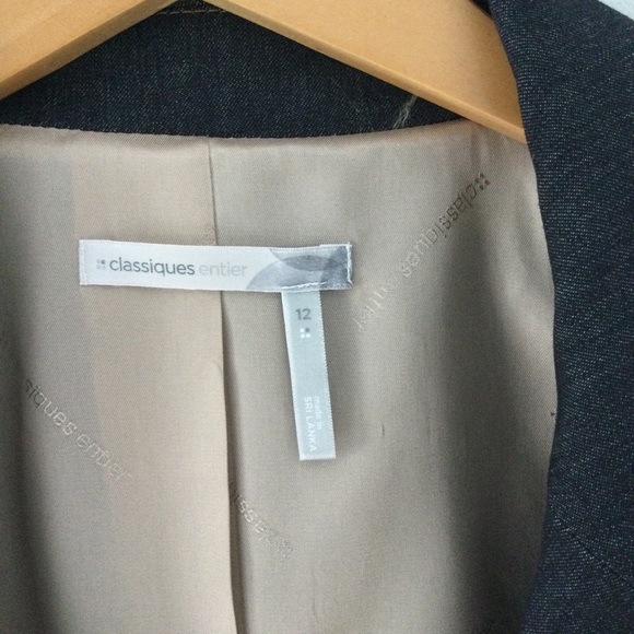 Classiques Entier Pantsuit Dark Denim Blue Color Size 12 - Picture 6 of 13